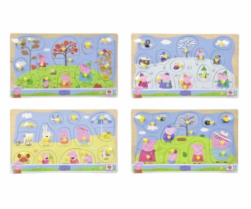 PEPPA PIG PUZZLE AD INCASTRO IN LEGNO ASSORTITI - EICHHORN