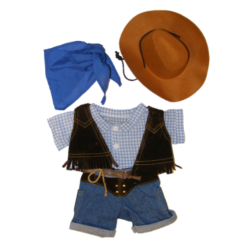 COWBOY OUTFIT - 40CM - MAKE A TEDDY