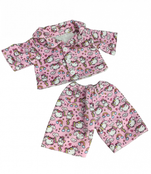 UNICORNS PJ'S OUTFIT - 40CM - MAKE A TEDDY