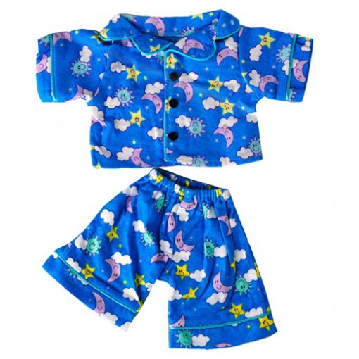 SUNNY DAYS BLUE PJ’S OUTFIT - 40CM - MAKE A TEDDY