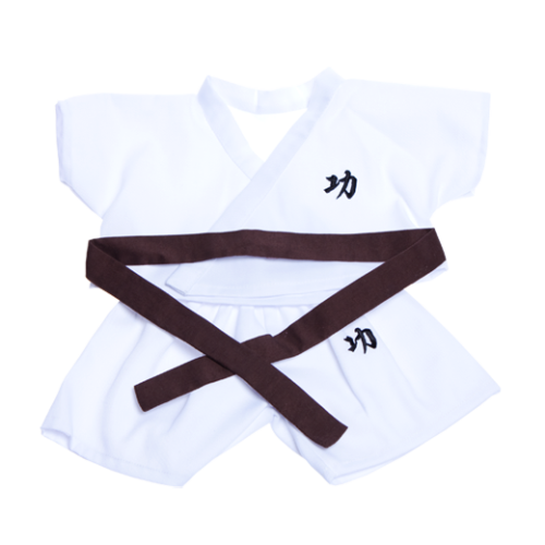 Alternative view of KARATE WITH COLOUR BELTS OUTFIT - 40CM - MAKE A TEDDY