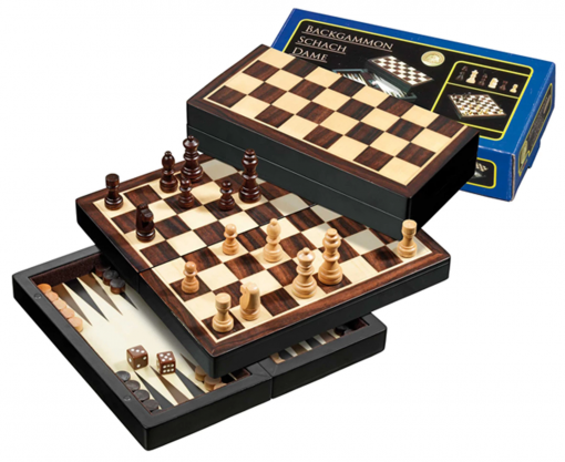 SET DI DAMA/SCACCHI/BACKGAMMON MAGNETICO - PHILOS