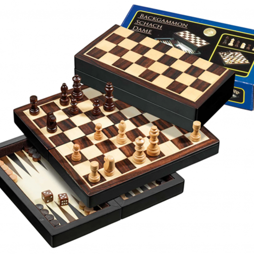 SET DI DAMA/SCACCHI/BACKGAMMON MAGNETICO - PHILOS
