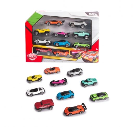 PACK 10 MACCHININE - DICKIE TOYS