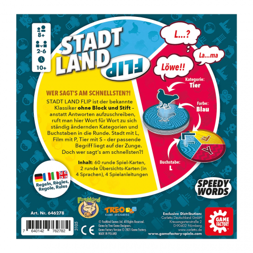 STADT LAND FLIP - GAME FACTORY - MULTILINGUA - immagine 3