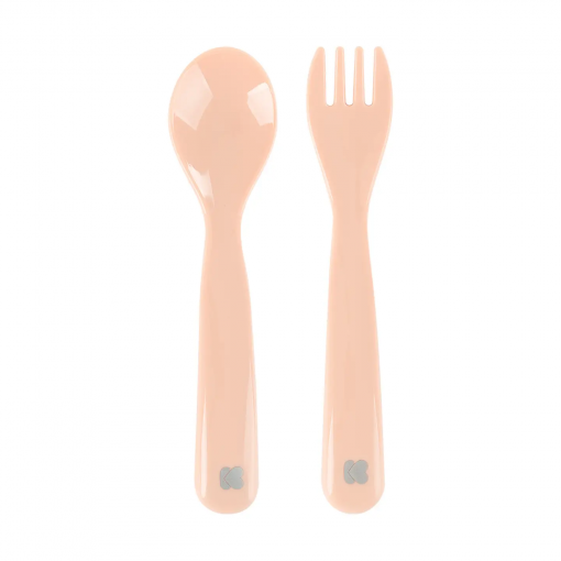 SET CUCCHIAIO E FORCHETTA  - ROSA LUCIDO - KIKKABOO
