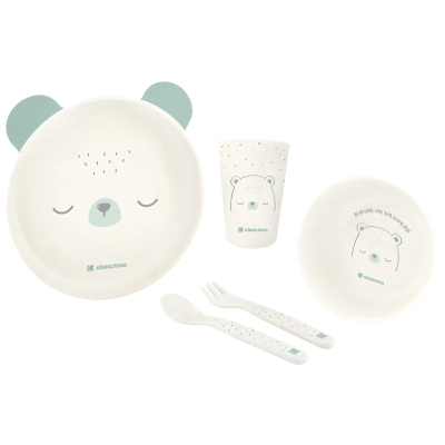 SET DI STOVIGLIE - MINT BEAR - KIKKABOO