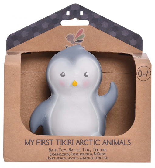 SONAGLIO PINGUINO IN GOMMA NATURALE - TIKIRI
