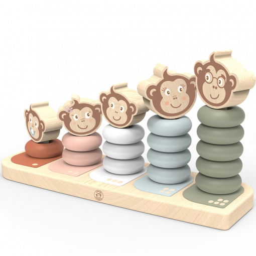 Alternative view of FAMIGLIA DI SCIMMIE IMPILABILI - SPEEDY MONKEY