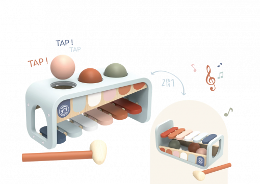 XILOFONO 2 IN 1 - SPEEDY MONKEY - immagine 2