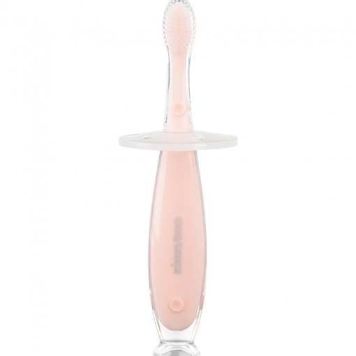 SPAZZOLINO IN SILICONE  - SOFTY PINK - KIKKABOO