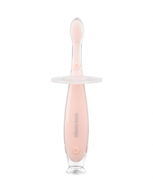 SPAZZOLINO IN SILICONE  - SOFTY PINK - KIKKABOO