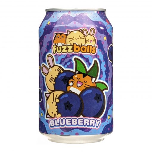 BIBITA IN LATTINA FUZZ BALLS BLUEBERRY - KAWAJI