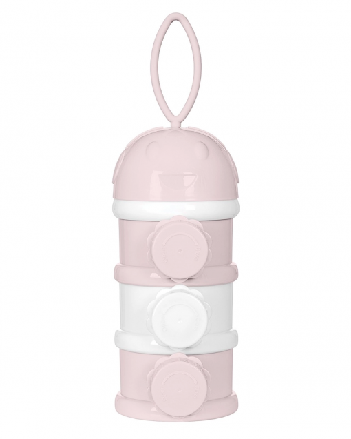 DISTRIBUTORE DI LATTE IN POLVERE 3 SCOMPARTI - PINK - KIKKABOO