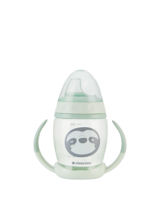 TAZZA IN PP IN SILICONE - HAPPY FACE MINT - KIKKABOO