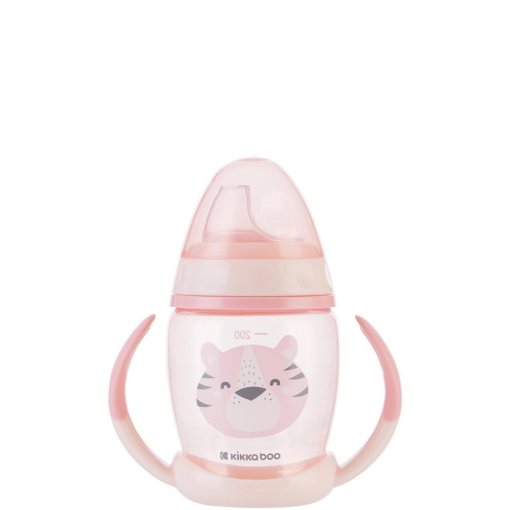 TAZZA IN PP IN SILICONE - HAPPY FACE PINK - KIKKABOO