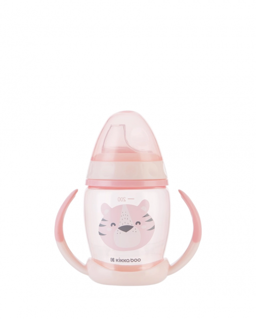 TAZZA IN PP IN SILICONE - HAPPY FACE PINK - KIKKABOO