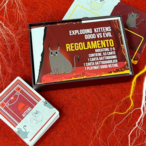 EXPLODING KITTENS GOOD VS EVIL. BASE - ASMODEE - IT - immagine 3