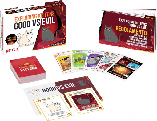 EXPLODING KITTENS GOOD VS EVIL. BASE - ASMODEE - IT - immagine 2