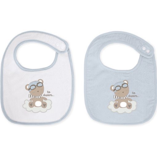 SET DI 2 BAVAGLINI - DREAMY FLIGHT BLUE - KIKKABOO