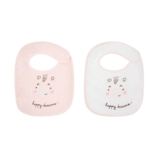 SET DI 2 BAVAGLINI - HIPPO DREAMS PINK - KIKKABOO