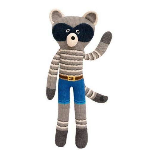 CALZINO PELUCHE PROCIONE MAXI A RIGHE