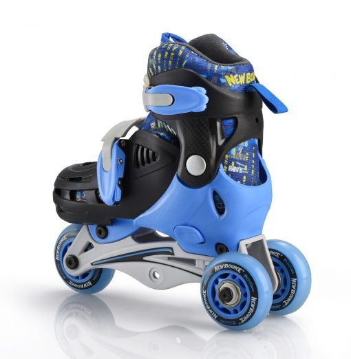 PATTINI REGOLABILI BLU 26/30 - NEW BOUNCE - immagine 2
