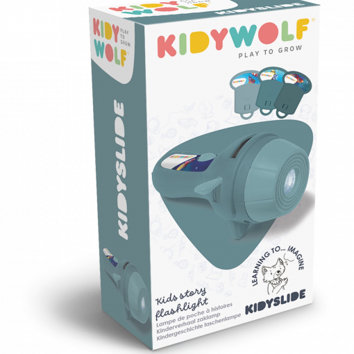 TORCIA PROIETTORE CON 3 SCHERMI (BLU) - KIDYWOLF