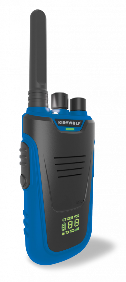 WALKIE-TALKIES CON TORCIA BLU/ROSSO - KIDYWOLF - immagine 2