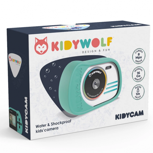 FOTOCAMERA/VIDEOCAMERA TURCHESE - KIDYWOLF - immagine 3