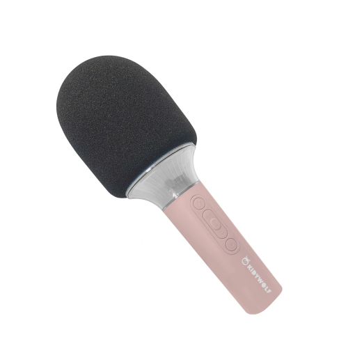 MICROFONO BLUETOOTH CON LUCI (ROSA) - KIDYWOLF - immagine 2