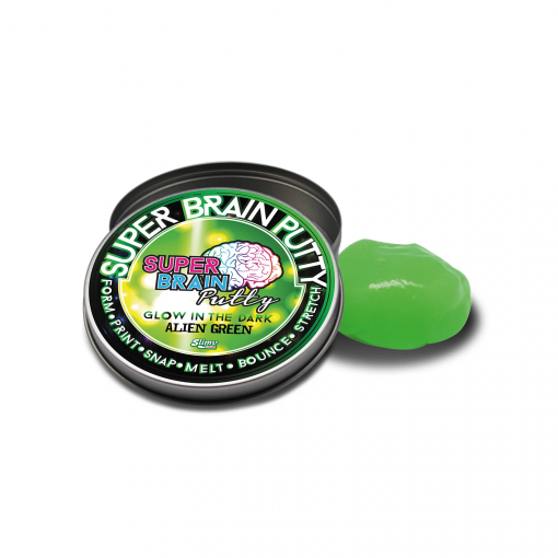SUPER BRAIN PUTTY GLOW IN THE DARK - SLIMYSWISS - immagine 3