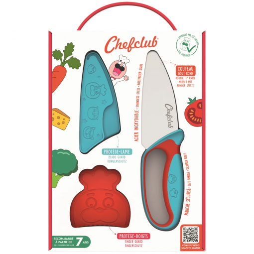 Alternative view of COLTELLO PER BAMBINI BLU/ROSSO - CHEF CLUB