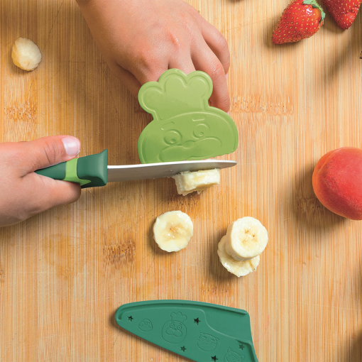 COLTELLO PER BAMBINI VERDE - CHEF CLUB - immagine 3