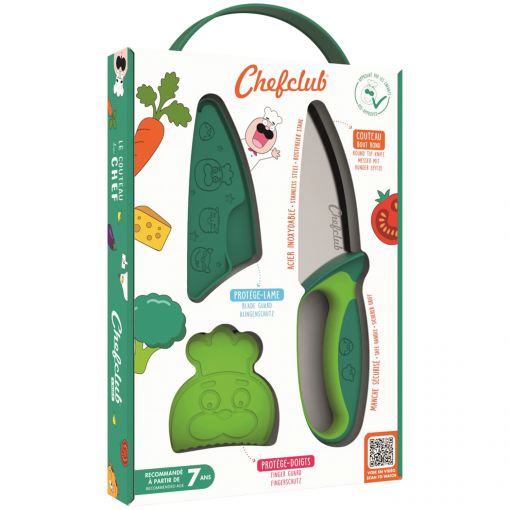 COLTELLO PER BAMBINI VERDE - CHEF CLUB