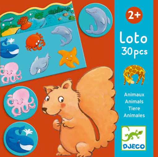GIOCO EDUCATIVO LOTTO ANIMALI - DJECO