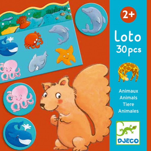 GIOCO EDUCATIVO LOTTO ANIMALI - DJECO