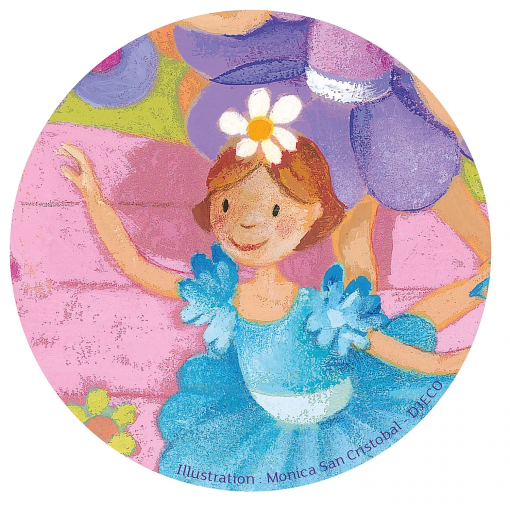 PUZZLE LA BALLERINA CON IL FIORE 36 PZ - DJECO - immagine 3