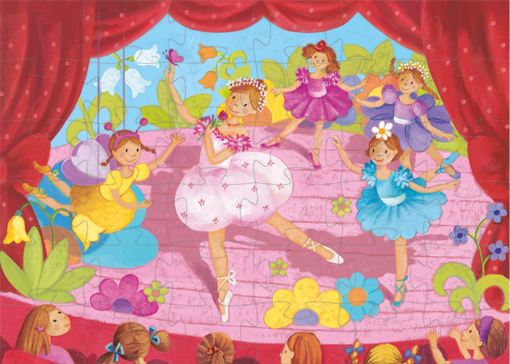 PUZZLE LA BALLERINA CON IL FIORE 36 PZ - DJECO