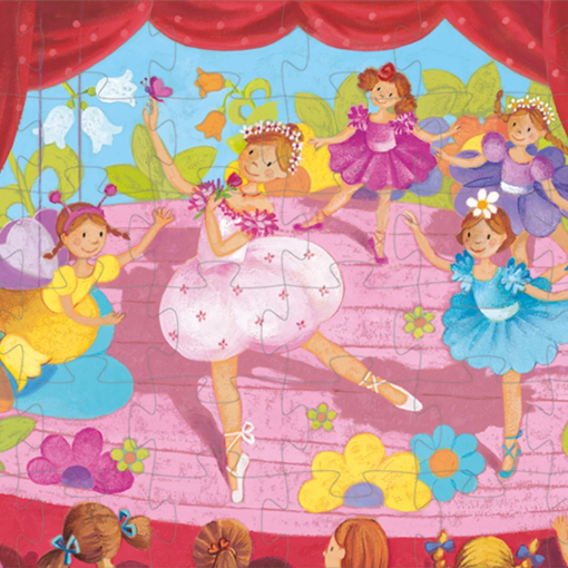 PUZZLE LA BALLERINA CON IL FIORE 36 PZ - DJECO