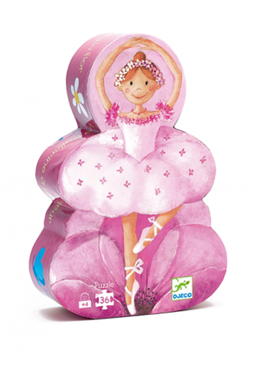 PUZZLE LA BALLERINA CON IL FIORE 36 PZ - DJECO - immagine 2