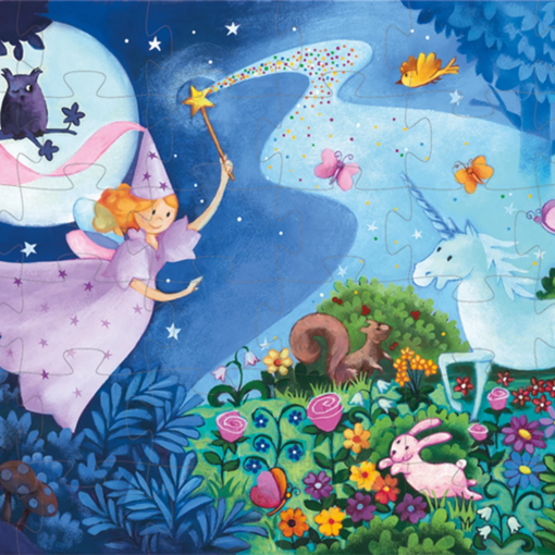 Alternative view of PUZZLE LA FATA E L'UNICORNO 36 PZ - DJECO