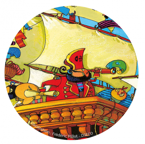 PUZZLE LA NAVE DI BARBAROSSA 54 PZ - DJECO - immagine 3