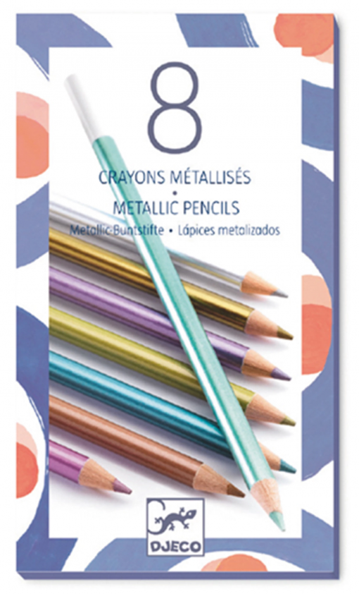 8 MATITE COLORATE METALIZZATE - DJECO