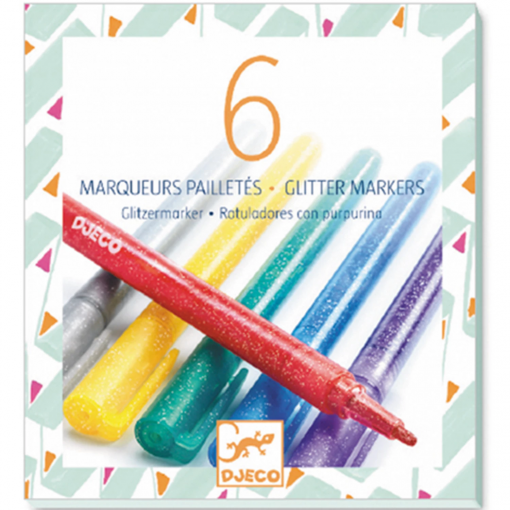 6 PENNARELLI GLITTERATI - DJECO