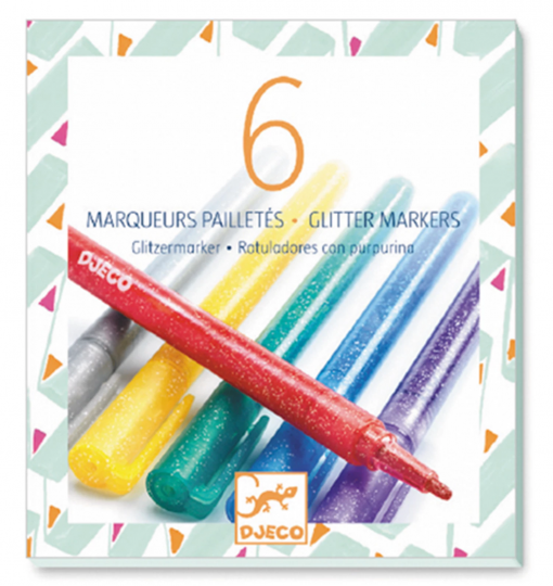 6 PENNARELLI GLITTERATI - DJECO