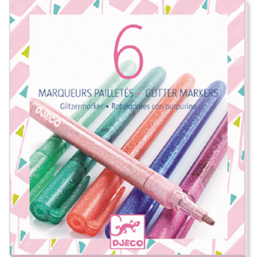 6 PENNARELLI GLITTER DOLCI - DJECO