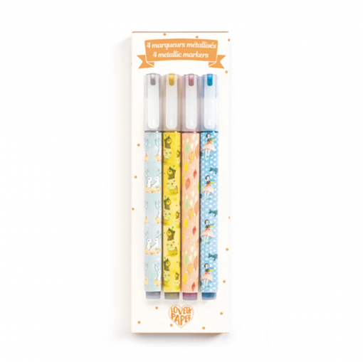 4 MARKER ELODIE METALLIZZATI - DJECO - immagine 3