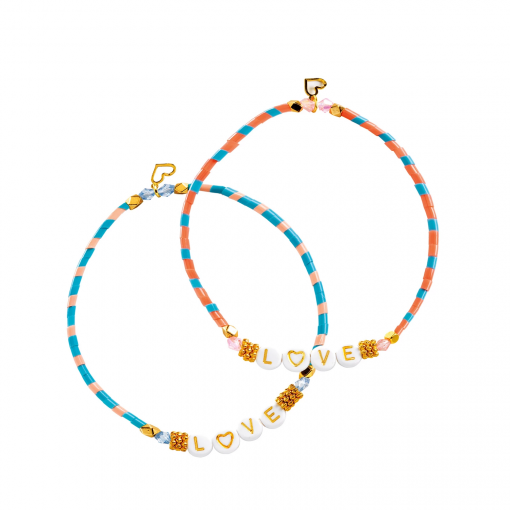 BRACCIALI LETTERE YOU & ME - DJECO - immagine 3