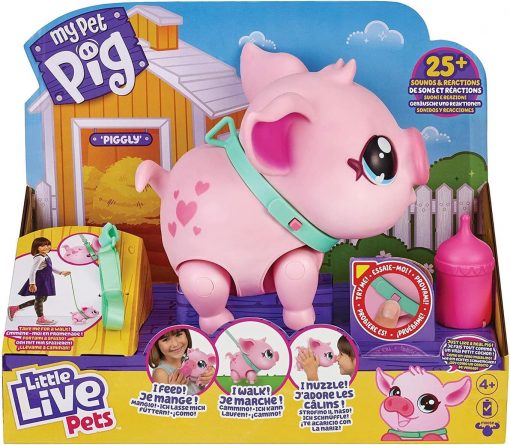 LIVE PETS PIGGLY, MAIALINO INTERATTIVO - GIOCHI PREZIOSI - immagine 2